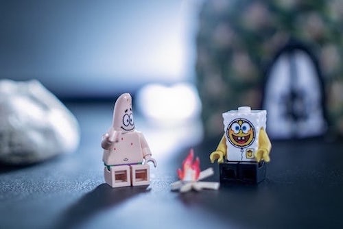 spongebob and patrick legos